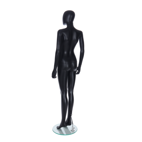 Yorkshire Displays Ltd Female Matt Black Egg Head Mannequin 305B